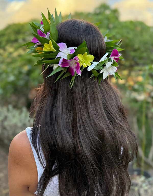 Tropical Haku Lei (Flower Crown) - Image 2