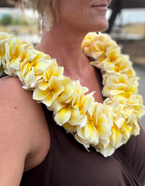 Triple Plumeria Lei